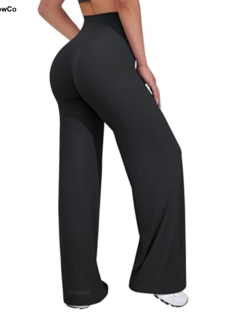 Wide Leg Yoga Pants, High Rise Straight Leg Lounge Bottom with Pockets